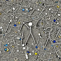 a realistic stickman