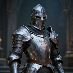 knight wearing wearing armor infused with magic, shallow depth of field, moody lighting, 8 k,