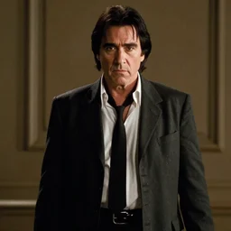 Tony Montana as The American Psycho, cinematic still