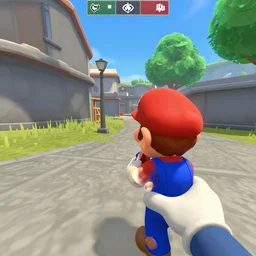 Mario in Counter-Strike 1.6, gameplay screenshot,