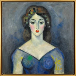 a portrait of a woman by robert delaunay