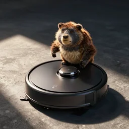 pumba as a roomba
