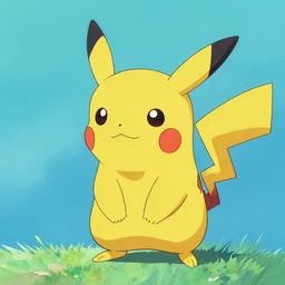 pikachu, painting, cool color palette, refreshing, soft lighting, by hayao myazaki, by wlop