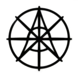 simple occult symbol. clip art