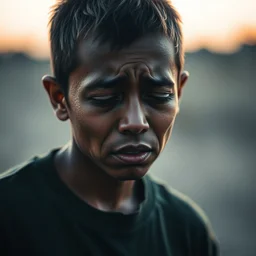 a person crying