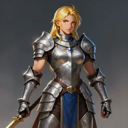 portrait of samus aran as a female bodybuilder medieval knight, elegant, fantasy, hd shot, digital portrait, beautiful, artstation, comic style, by artgerm, guy denning, jakub rozalski, magali villeneuve and charlie bowater