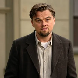 leonardo dicaprio from django unchained as a realistic muppet