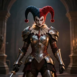 jester warrior, dramatic lighting, cinematic, 4k