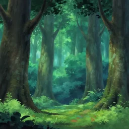anime forest background from he-man