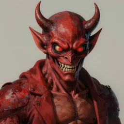 a portrait of a horror devil animal illustrated by miyazaki by karol bak, james jean, tom bagshaw, rococo, sharp focus, trending on artstation, cinematic lighting, hyper realism, octane render, 8 k, hyper detailed, vivid, ultra detailed, highly detailed
