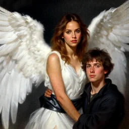 depiction of Girl angel Jessica Alba illustration by Ruan Jia and Mandy Jurgens and William-Adolphe Bouguereau, Artgerm, 4k, digital art, surreal, space dandy style, highly detailed, godsend, artstation, digital painting, concept art, smooth, sharp focus, illustration by Ruan Jia and Mandy Jurgens and William-Adolphe Bouguereau