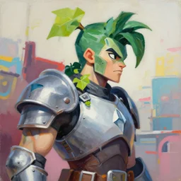greg manchess portrait painting of armored poison ivy as overwatch character, medium shot, asymmetrical, profile picture, organic painting, sunny day, matte painting, bold shapes, hard edges, street art, trending on artstation, by huang guangjian and gil elvgren and sachin teng