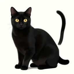 op art of a black cat