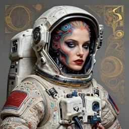 hyperrealistic portrait of a woman monster astronaut, sofia coppola, cyberpunk, portrait, well lit, intricate abstract. gucci style, intricate artwork, by tooth wu, wlop, beeple. in the style of jin kagetsu, by ruan jia and artgerm and range murata and wlop and ross tran and william - adolphe bouguereau and beeple. key art. fantasy illustration. award winning, artstation, intricate details, realistic, hyperdetailed, 8 k resolution.