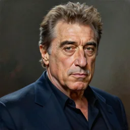 epic professional painting of Robert DeNiro, best on artstation, cgsociety, wlop, Behance, pixiv, astonishing, impressive, outstanding, epic, cinematic, stunning, gorgeous, much detail, much wow, masterpiece.