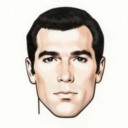 male!!! john romita sr.!!! macro face shot!! flat ink sketch by john romita sr. face close up headshot superman costume in the style of john romita sr., x - men superhero comic book character byjohn romita sr.