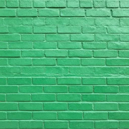 green painted brick texture