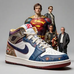 a studio shot of a giant superhero made of nike sneakers by ruan jia and artgerm and range murata and wlop and ross tran and william - adolphe bouguereau and beeple. in the style of jin kagetsu, james jean and wlop, key art. fantasy illustration. award winning, artstation, intricate details, realistic, hyperdetailed, 8 k resolution.