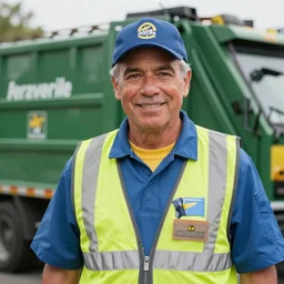 photo of jim varney as ernest p worrell as a garbage collector, 8 k, 8 5 mm f 5. 6
