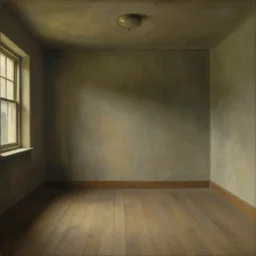 an empty room with an uneasy feeling, by edvard guay kinkade