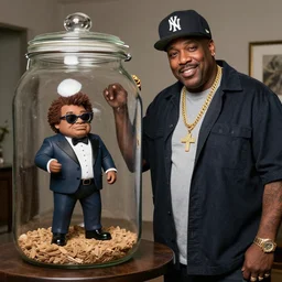 rapper steve harvey meeting small steve harvey inside a jar