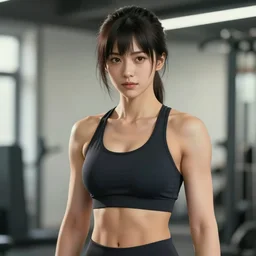 beautiful portrait of a gorgeous personal trainer who looks like reis gremory, character design by charlie bowater, ross tran, artgerm, and makoto shinkai, detailed, soft lighting, rendered in octane
