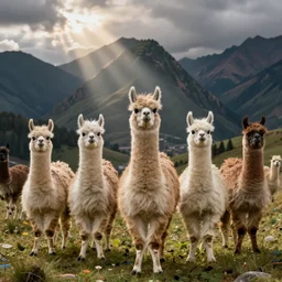 Llamas Transcend the Physical Plane in a Rapturous Vision of Interdimensional Peruvian Metaphysics