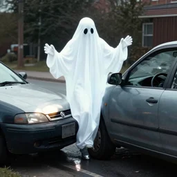 ghost hit by car
