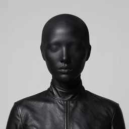 woman in leather,, single head, no double head,