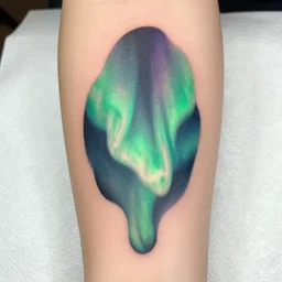 a tattoo inspired aurora aksnes, abstract, pritty.