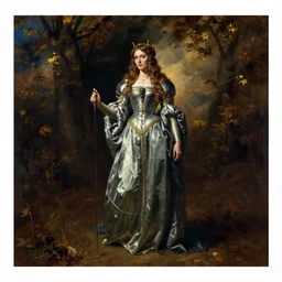 morgan le fay and, oil painted by frederick sandys,