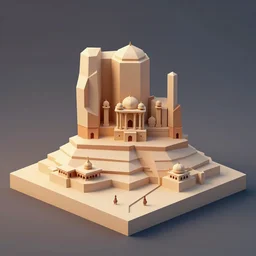 a low poly isometric render of kashmir in the style of monument valley, intricate, elegant, smooth shading, soft lighting, illustration, simple, solid shapes, by magali villeneuve, jeremy lipkin and michael garmash, rob rey and kentaro miura style, octane render