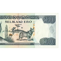 a design of a Selknam money bill with the numeral value of 20, engraving and decoration with aboriginal design and illustrations of Patagonian animals and vegetation by gustav dure, Joe Fenton, Elegant clean design, with well-defined edges and lines, clear figures, ink, sharp contrast
