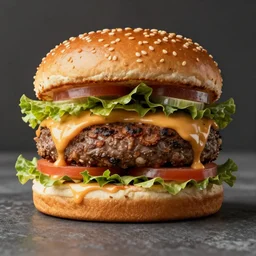 a giant hamburger. high quality 8 k resolution