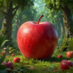 🍎🕍🌳, style artstation, style greg rutkowsk, octane render, unreal engine 6, epic game graphics, fantasy, ciberpunk, conceptual art, ray tracing