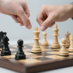 black pawn check mates white king