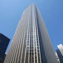 a photograph of a skyscraper designed by frank lloyd wright