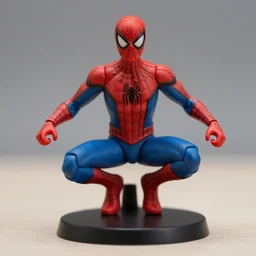 a precious moments figurine of spiderman