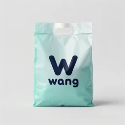 logo for industrial plastic bag company called wang, modern, clean, simple, stylish, fresh cool colors, trending on behance