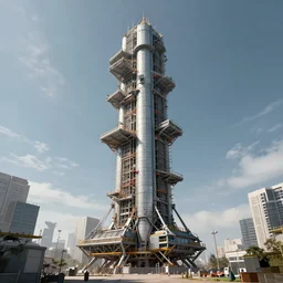brutalist space elevator