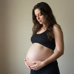 stronk pregnant woman