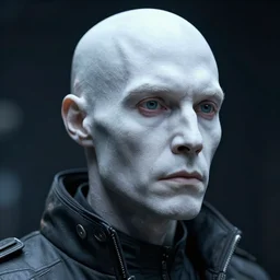 engineer from the movie prometheus, white skin, subsurface scattering