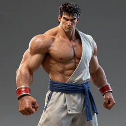 hyper realistic Richard D. James as a tekken character, fully body, octane, unreal engine, 8k, trending on artstation