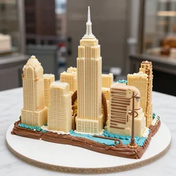 new York city made of cake