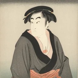 satan claus, ukiyo japanese engraving