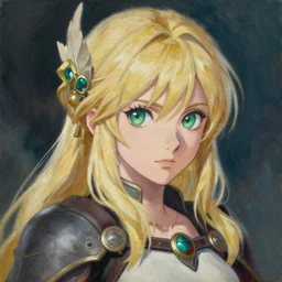 A close-up oil on canvas anime portrait of Ssunbiki as Aela the Huntress from Skyrim, by a professional manga illustrator, Stanley Artgerm Lau, WLOP, Rossdraws, James Jean, Andrei Riabovitchev, Marc Simonetti, and Sakimichan, trending on artstation
