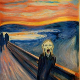 Jason Mamoa screaming, Edvard Munch