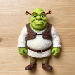 shrek needle felted + needle felting art