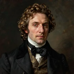 Portrait of a victorian gentleman. Detailed.