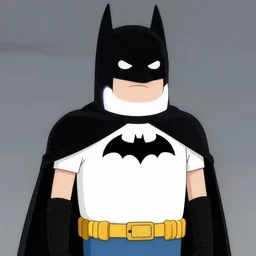 batman in adventure time, trending on artstation